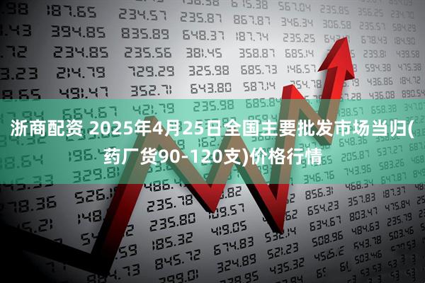 浙商配资 2025年4月25日全国主要批发市场当归(药厂货90-120支)价格行情